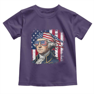 George Washington Patriotic Toddler T Shirt USA 250th Anniversary TS12 Purple Print Your Wear