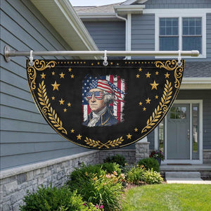 George Washington Patriotic Fan Flag USA 250th Anniversary
