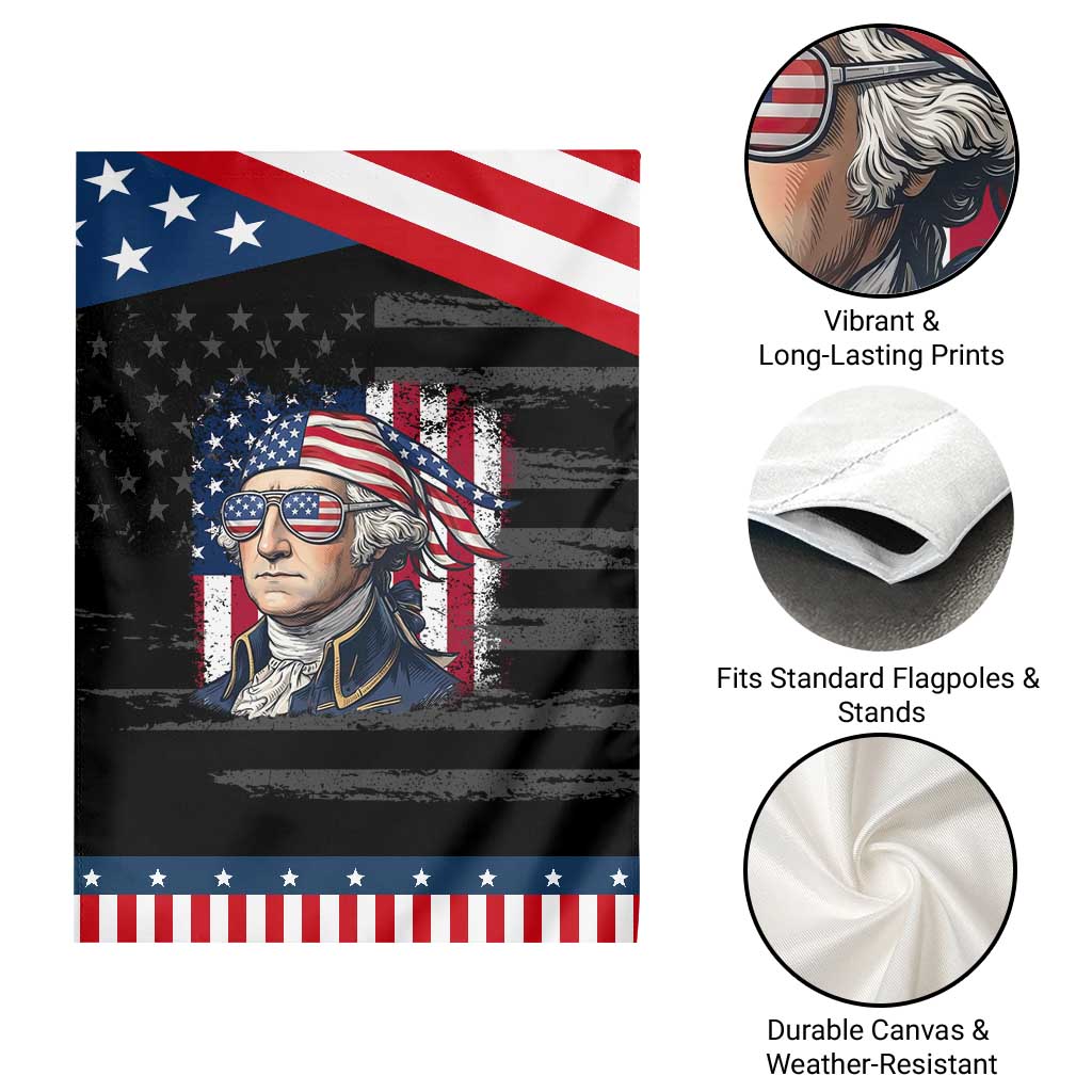 George Washington Patriotic Garden Flag USA 250th Anniversary TS12 Print Your Wear