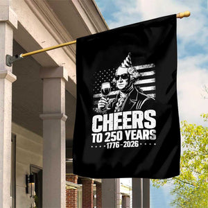 Funny George Washington Cheers To 250 Years Garden Flag TS12 Print Your Wear