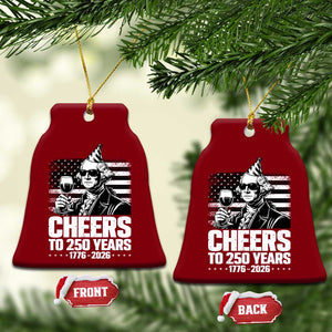 Funny George Washington Cheers To 250 Years Ceramic Ornament TS12 Print Your Wear