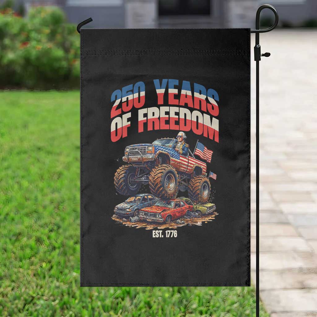 Funny George Washington Monster Truck Garden Flag America 250th Anniversary TS12 Print Your Wear