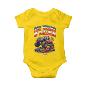 Funny George Washington Monster Truck Baby Onesie USA 250th Anniversary TS12 Daisy Print Your Wear