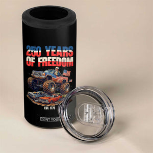 Funny George Washington Monster Truck 4 in 1 Can Cooler Tumbler America 250th Anniversary TS12 Print Your Wear