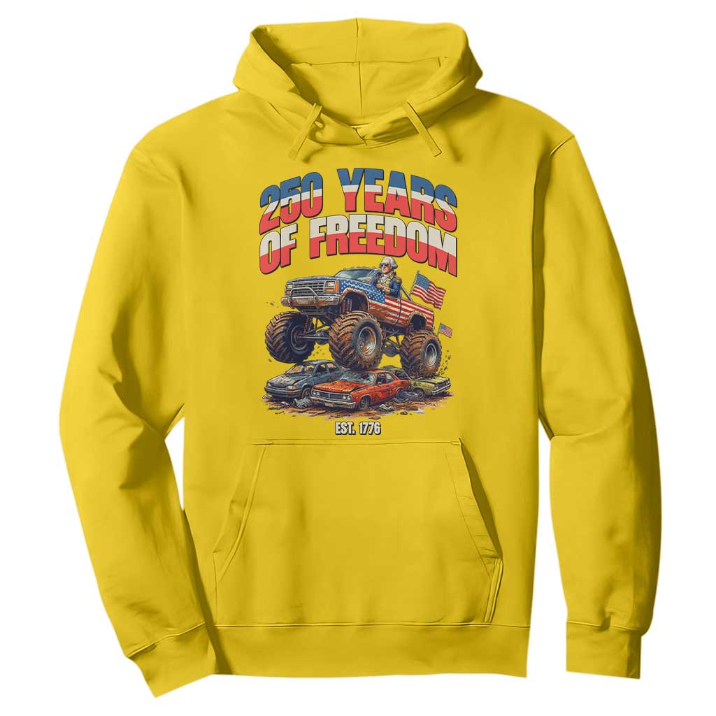 Funny George Washington Monster Truck Hoodie America 250th Anniversary TS12 Daisy Print Your Wear