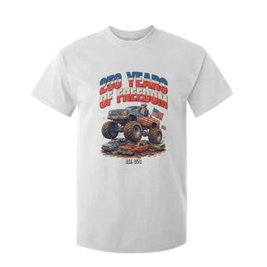 Funny George Washington Monster Truck T Shirt For Kid America 250th Anniversary TS12 White Print Your Wear