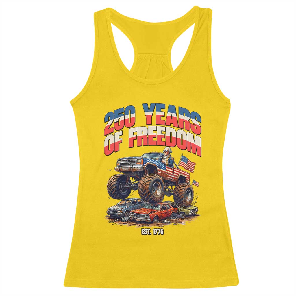 Funny George Washington Monster Truck Racerback Tank Top America 250th Anniversary TS12 Daisy Print Your Wear