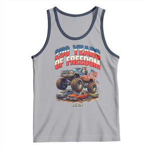 Funny George Washington Monster Truck Tank Top America 250th Anniversary TS12 Athletic Heather Navy Print Your Wear
