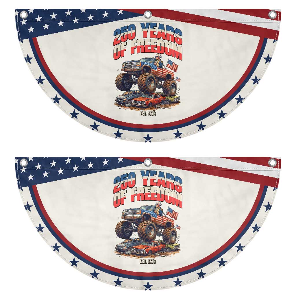 Funny George Washington Monster Truck Patriotic Fan Flag USA 250th Anniversary TS12 2pcs pack Classic Beige Print Your Wear