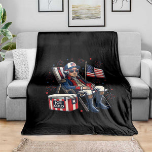 Proud American George Washington Patriotic Throw Blanket TS12 Print Your Wear