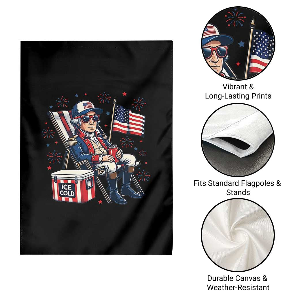 Proud American George Washington Patriotic Garden Flag TS12 Print Your Wear