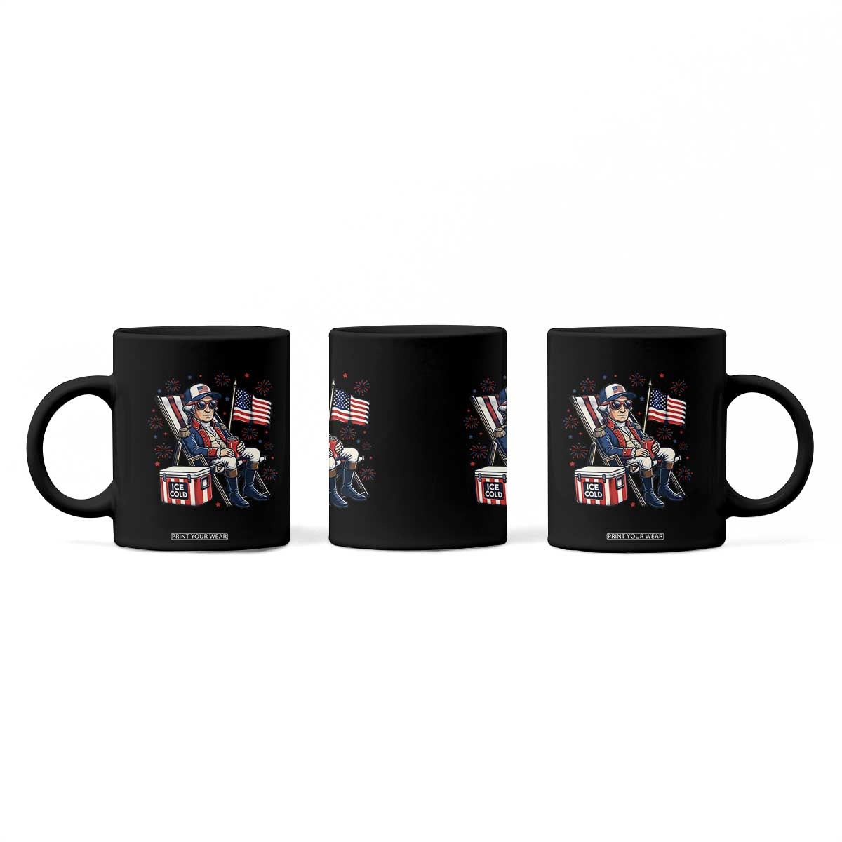 Proud American George Washington Patriotic Coffee Mug TS12 Print Your Wear
