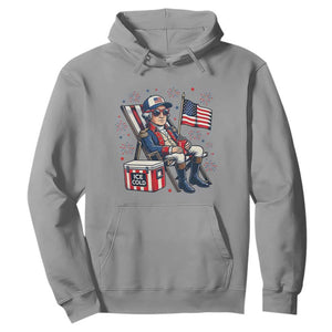 Proud American George Washington Patriotic Hoodie TS12 Sport Gray Print Your Wear
