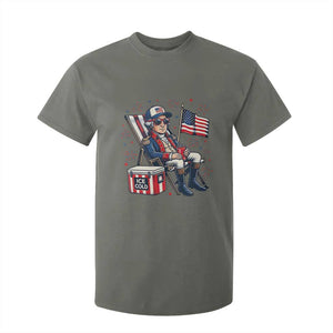 Proud American George Washington Patriotic T Shirt For Kid TS12 Military Green Print Your Wear
