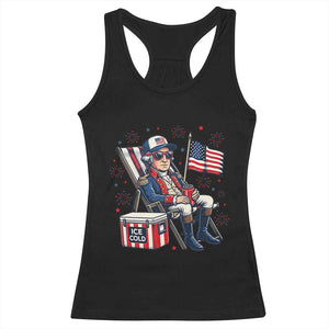 Proud American George Washington Patriotic Racerback Tank Top TS12 Black Print Your Wear