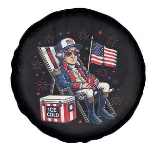Proud American George Washington Patriotic Spare Tire Cover TS12 Print Your Wear