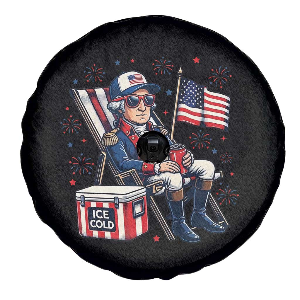 Proud American George Washington Patriotic Spare Tire Cover TS12 Print Your Wear
