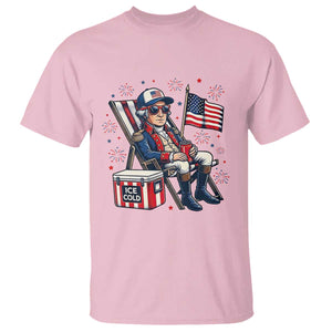 Proud American George Washington Patriotic T Shirt TS12 Light Pink Print Your Wear
