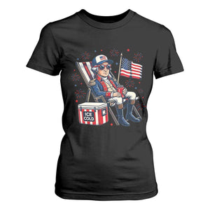 Proud American George Washington Patriotic T Shirt For Women TS12 Black Print Your Wear