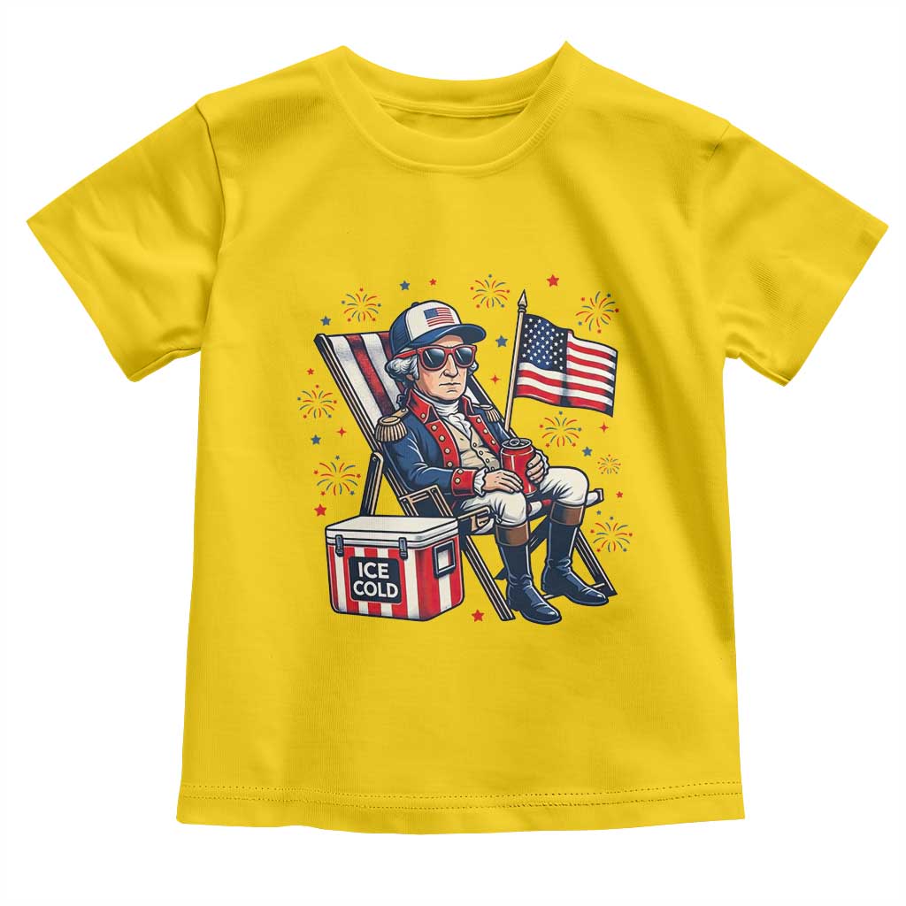 Proud American George Washington Patriotic Toddler T Shirt TS12 Daisy Print Your Wear