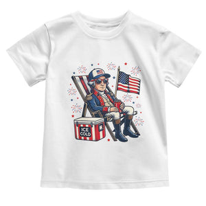Proud American George Washington Patriotic Toddler T Shirt TS12 White Print Your Wear