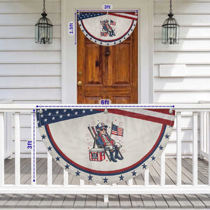 Proud American George Washington USA 250th Anniversary Patriotic Fan Flag