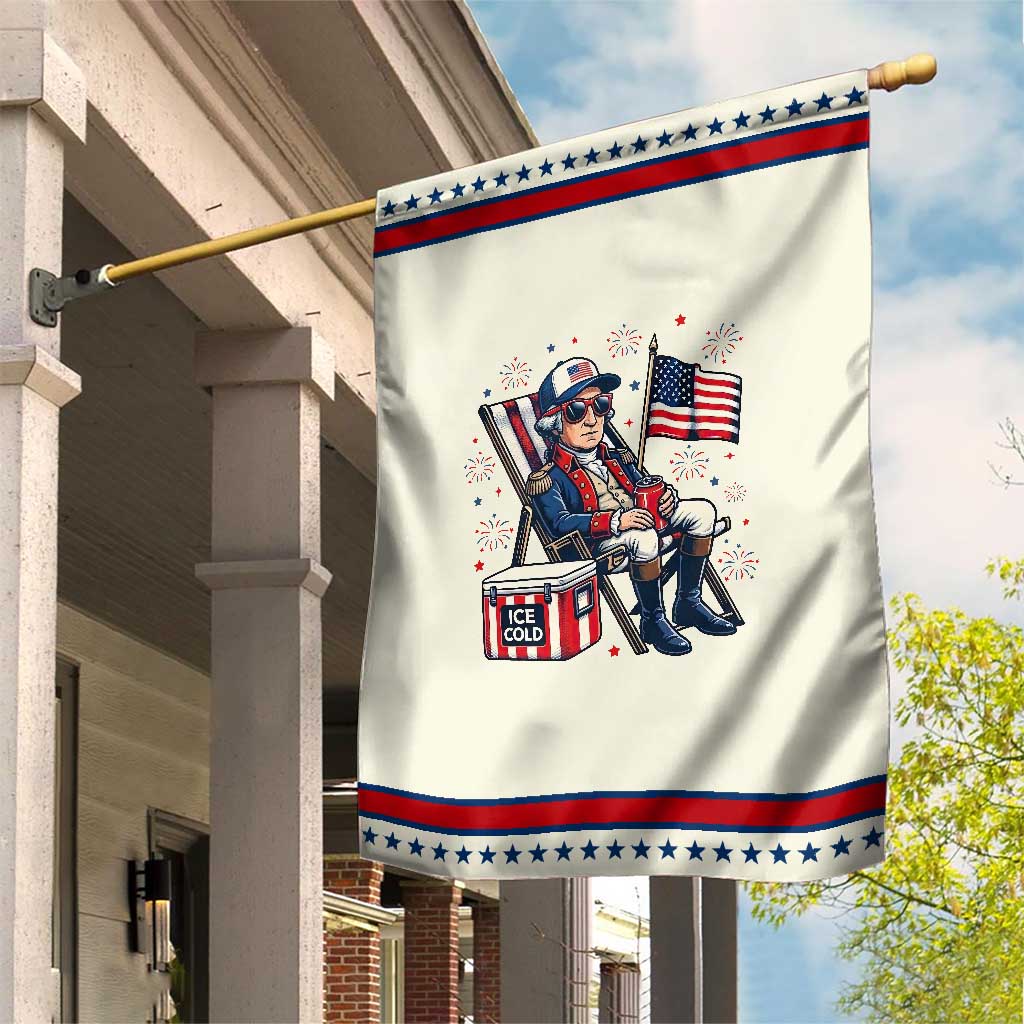 Proud American George Washington Patriotic Garden Flag TS12 Modern Beige Red Print Your Wear