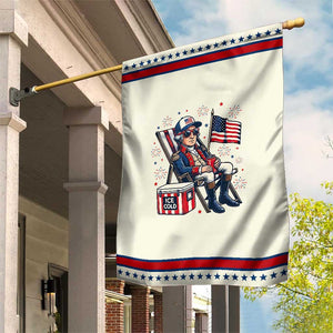 Proud American George Washington Patriotic Garden Flag TS12 Modern Beige Red Print Your Wear