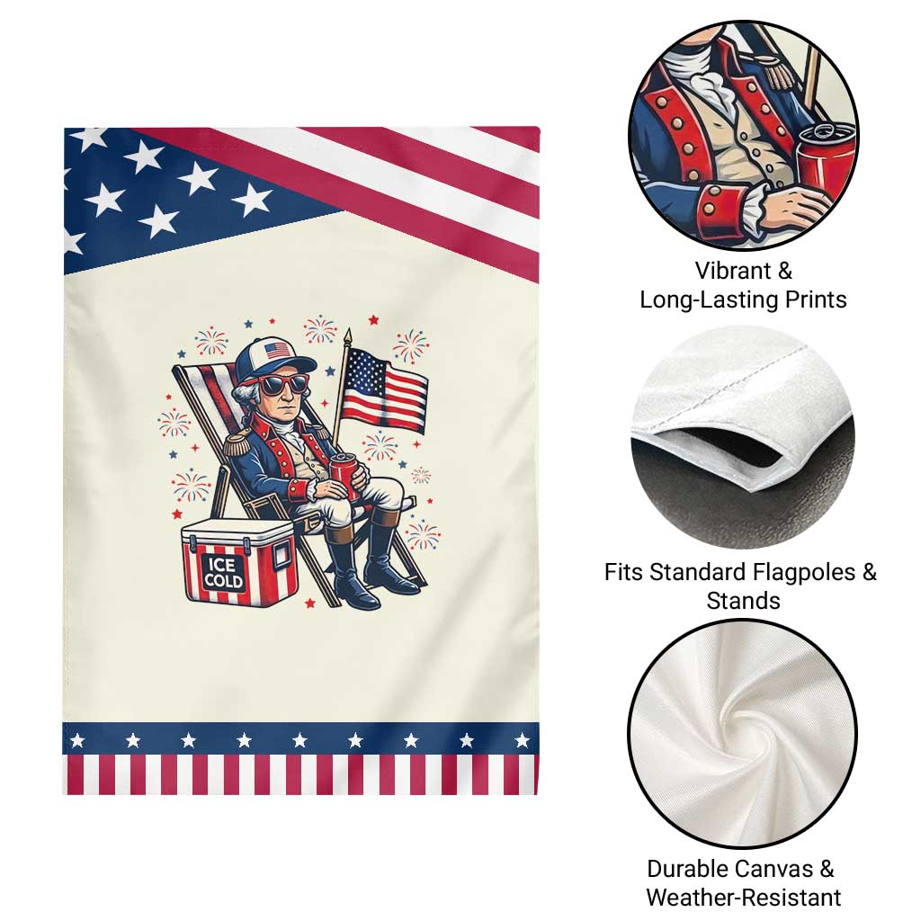 Proud American George Washington Patriotic Garden Flag TS12 Print Your Wear
