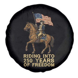 George Washington Spare Tire Cover Riding Into 250 Years Of Freedom TS12 Print Your Wear