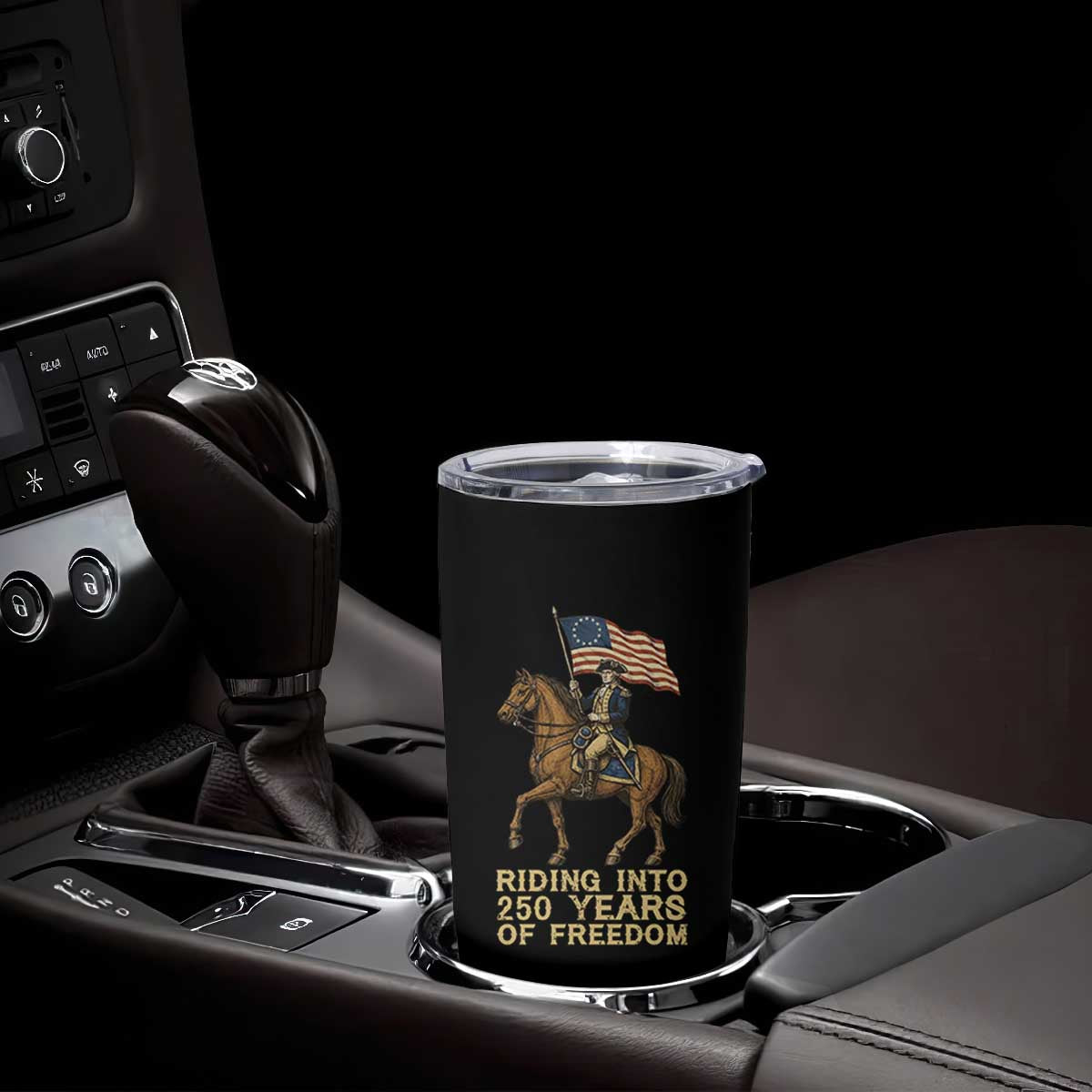 George Washington Tumbler Cup Riding Into 250 Years Of Freedom TS12 Print Your Wear