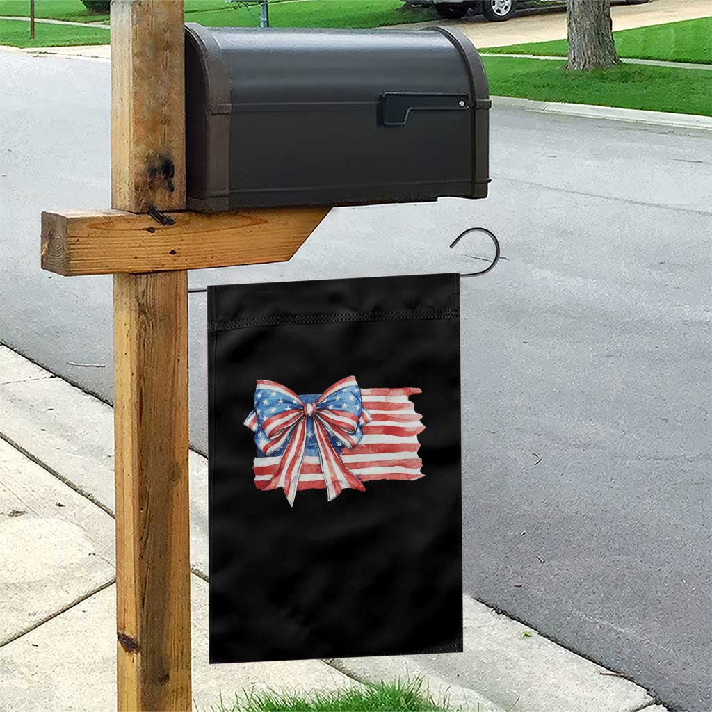 Patriotic American Flag Bow Garden Flag Gift For Women TS12 Print Your Wear
