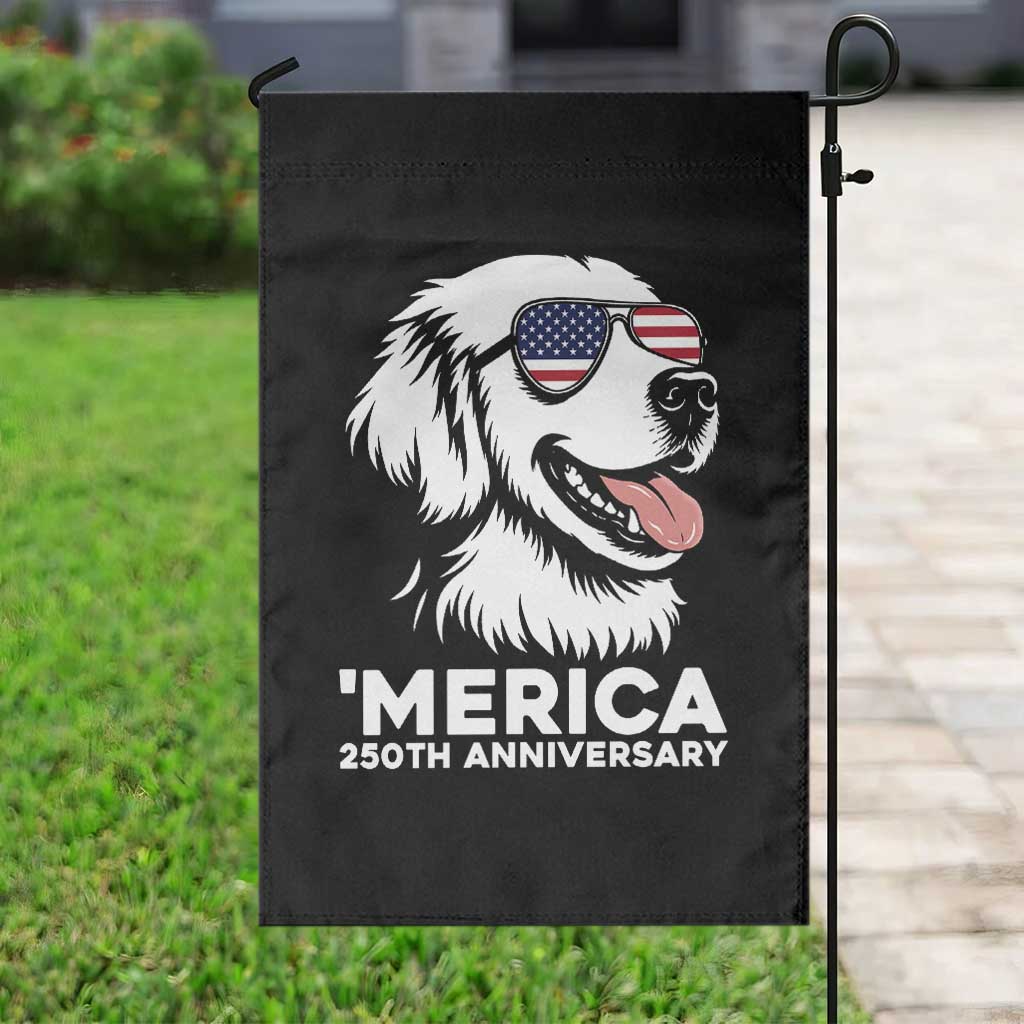 Merica Golden Retriever Lover Garden Flag 250th Anniversary Gift TS12 Print Your Wear