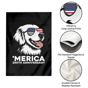 Merica Golden Retriever Lover Garden Flag 250th Anniversary Gift TS12 Print Your Wear