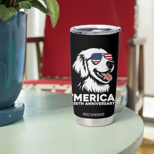 Merica Golden Retriever Lover Tumbler Cup 250th Anniversary Gift TS12 Print Your Wear