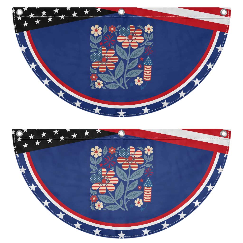 Boho Daisy American Flag Floral Patriotic Fan Flag Gift For Women TS12 2pcs pack Classic Navy Print Your Wear