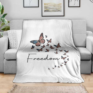 Butterfly Of Freedom American Pride Throw Blanket TS12 Print Your Wear