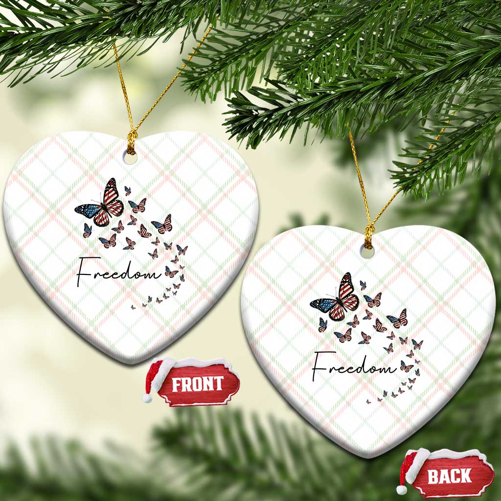 Butterfly Of Freedom American Pride Ceramic Ornament TS12 Print Your Wear