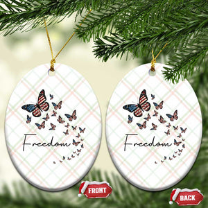 Butterfly Of Freedom American Pride Ceramic Ornament TS12 Print Your Wear