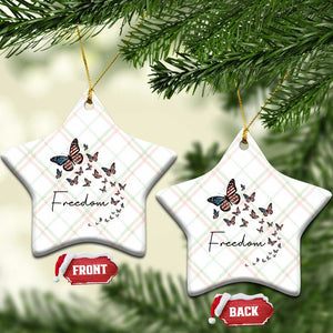 Butterfly Of Freedom American Pride Ceramic Ornament TS12 Print Your Wear