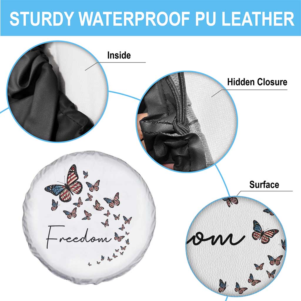 Butterfly Of Freedom American Pride Spare Tire Cover TS12 Print Your Wear