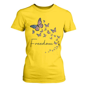 Butterfly Of Freedom American Pride T Shirt For Women TS12 Daisy Print Your Wear