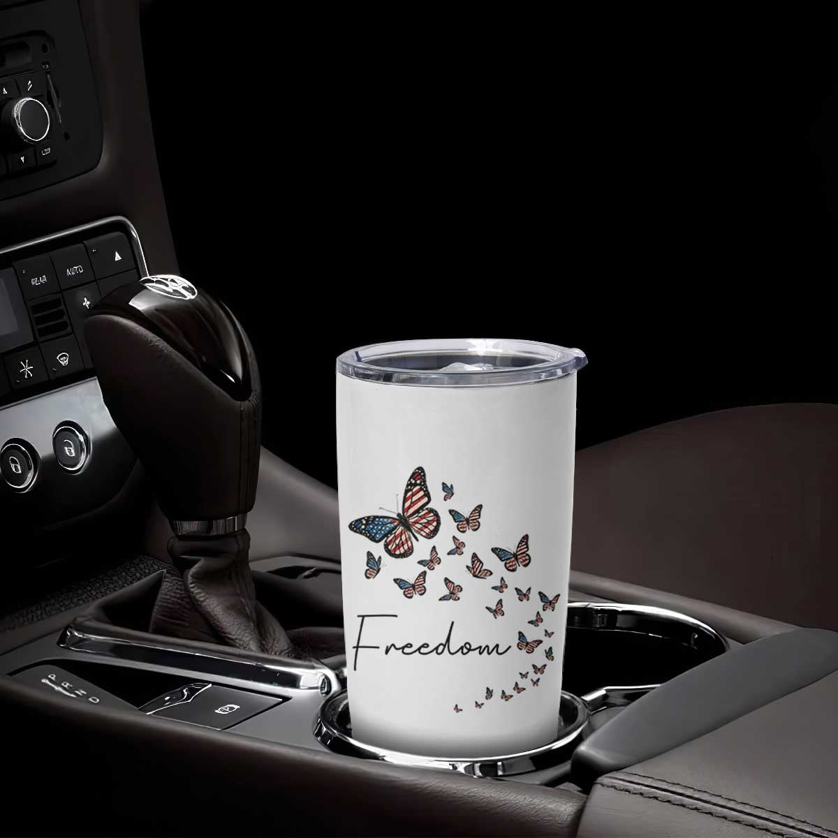 Butterfly Of Freedom American Pride Tumbler Cup TS12 Print Your Wear