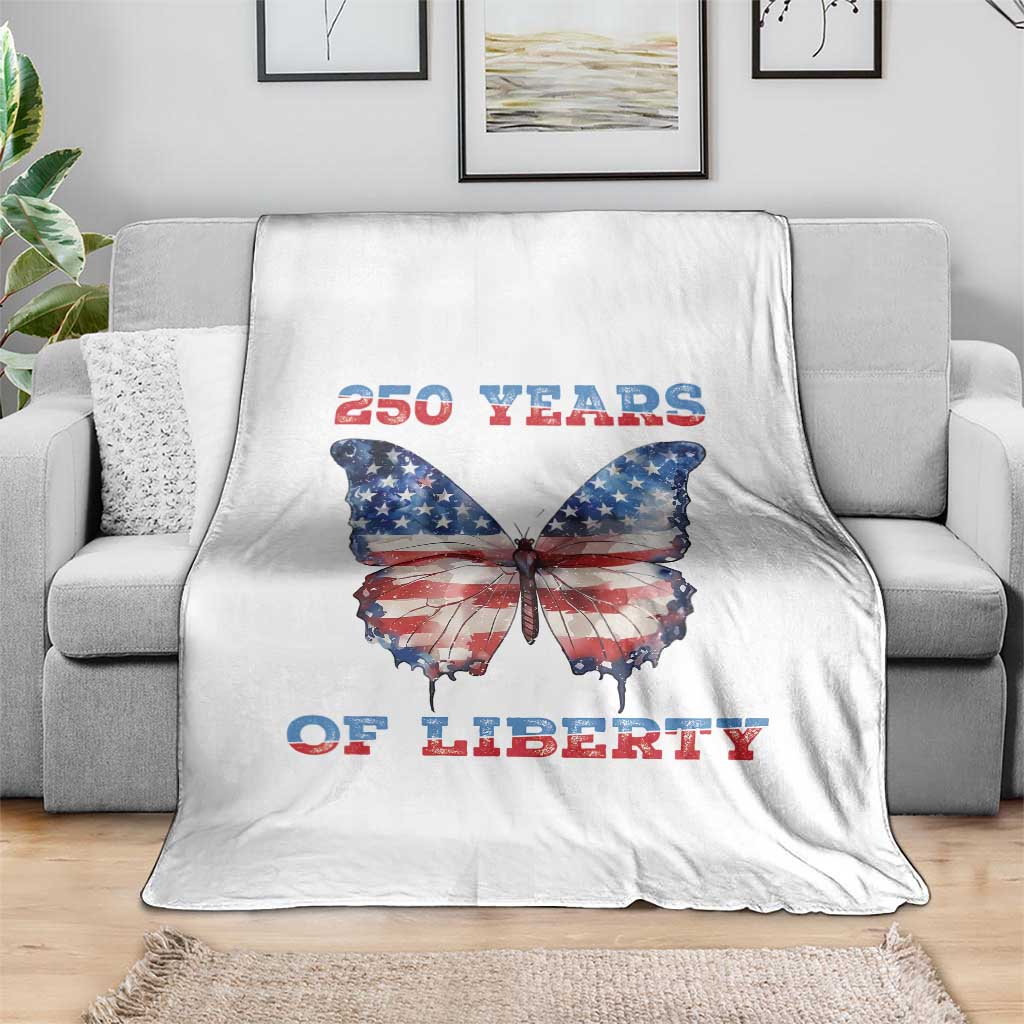 Patriotic Butterfly Throw Blanket 250 Years Of Liberty TS12 Print Your Wear