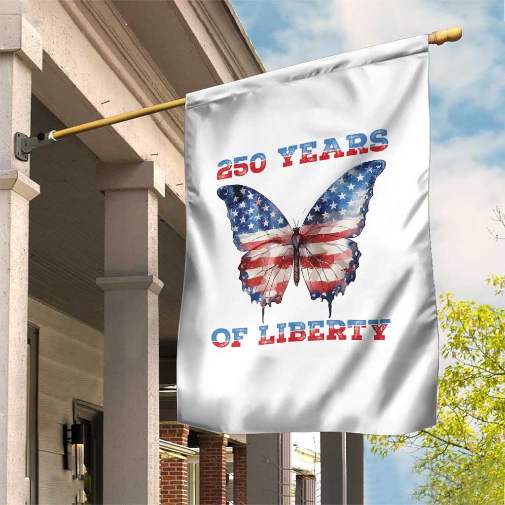 Patriotic Butterfly Garden Flag 250 Years Of Liberty TS12 Print Your Wear