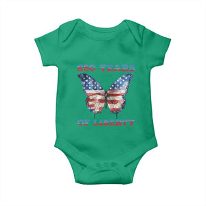 Patriotic Butterfly Baby Onesie 250 Years Of Liberty TS12 Irish Green Print Your Wear