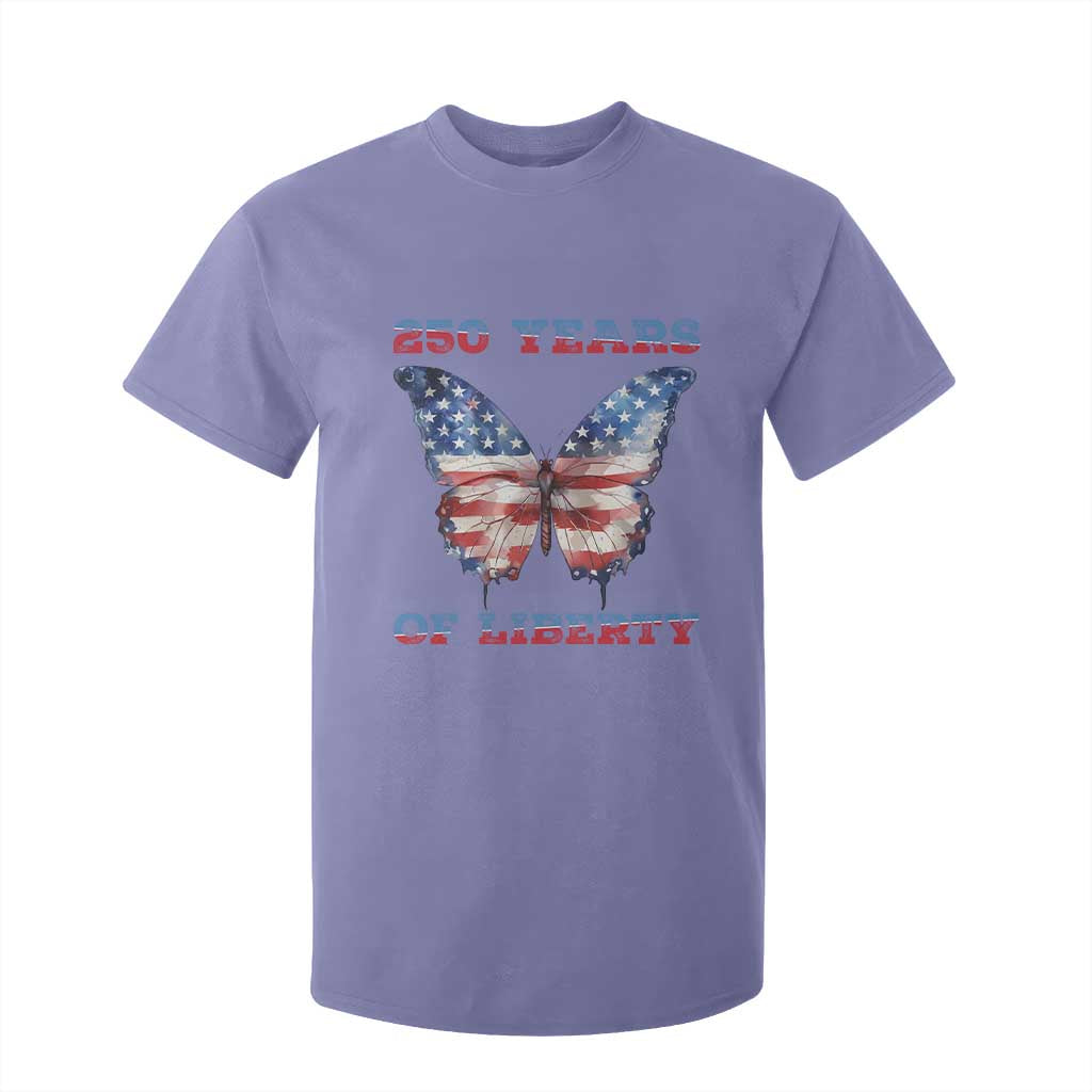Patriotic Butterfly T Shirt For Kid 250 Years Of Liberty TS12 Violet Print Your Wear