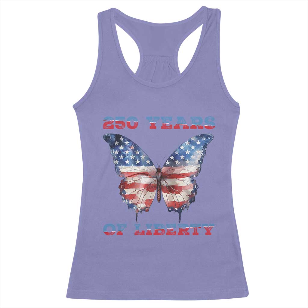 Patriotic Butterfly Racerback Tank Top 250 Years Of Liberty TS12 Violet Print Your Wear