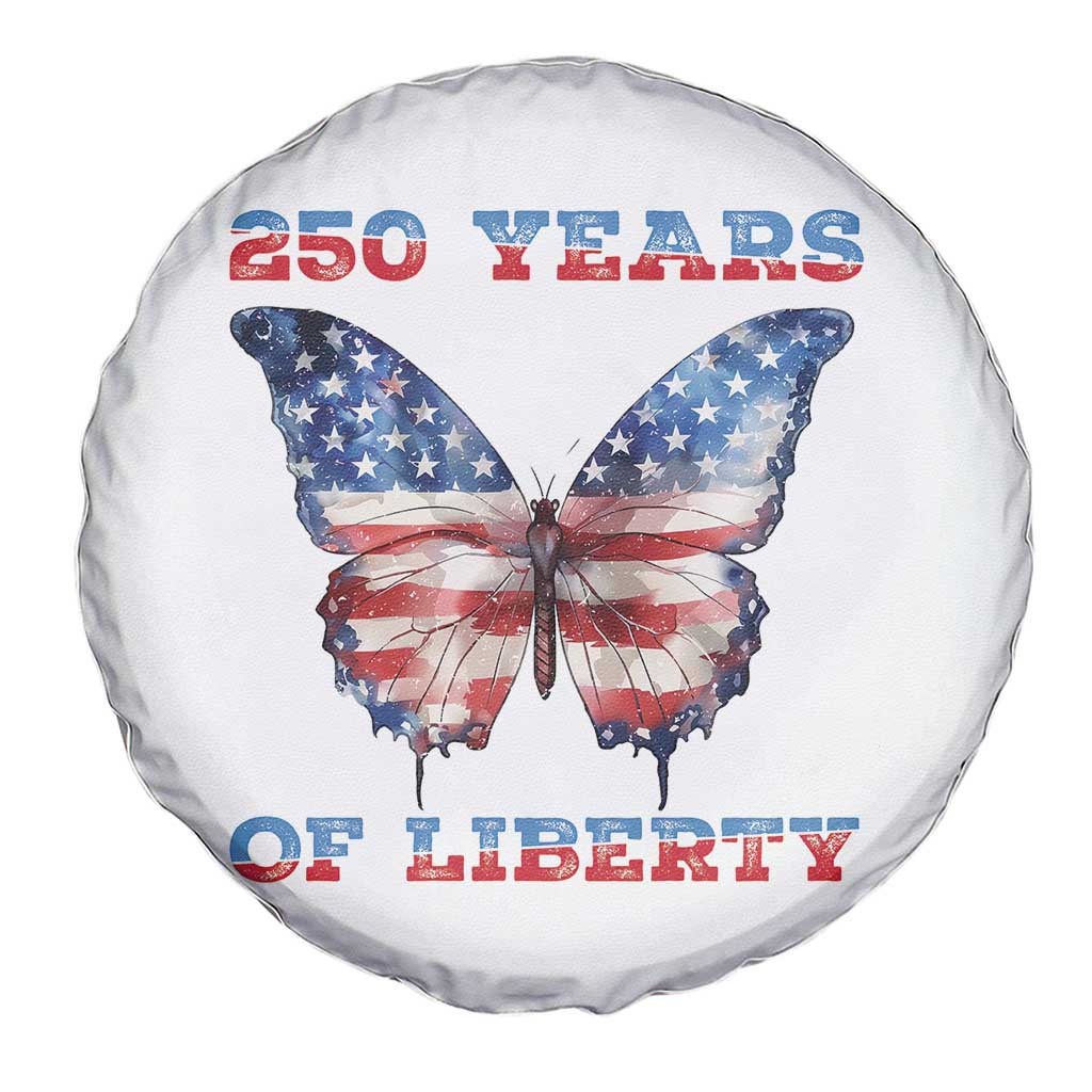 Patriotic Butterfly Spare Tire Cover 250 Years Of Liberty TS12 Print Your Wear