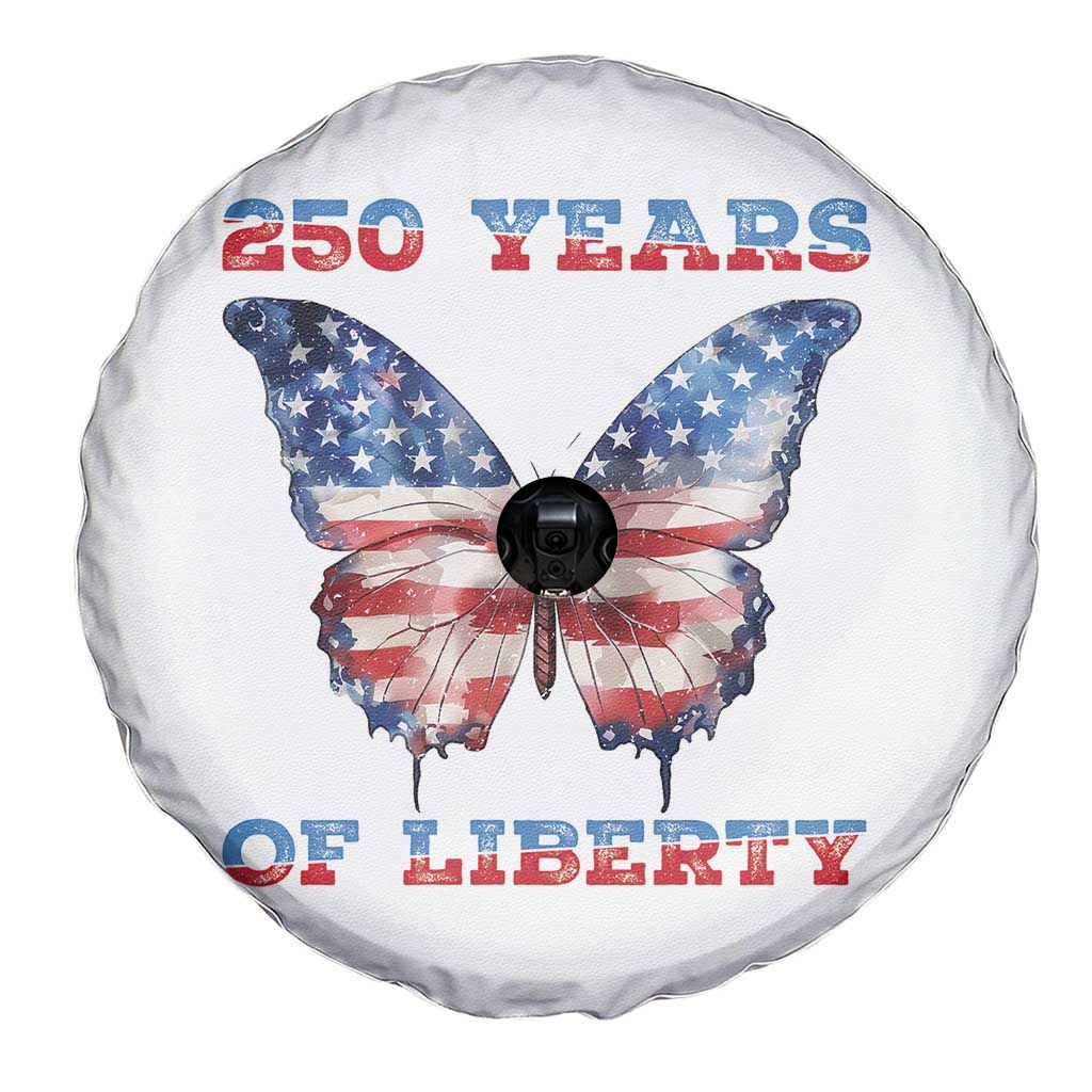 Patriotic Butterfly Spare Tire Cover 250 Years Of Liberty TS12 Print Your Wear